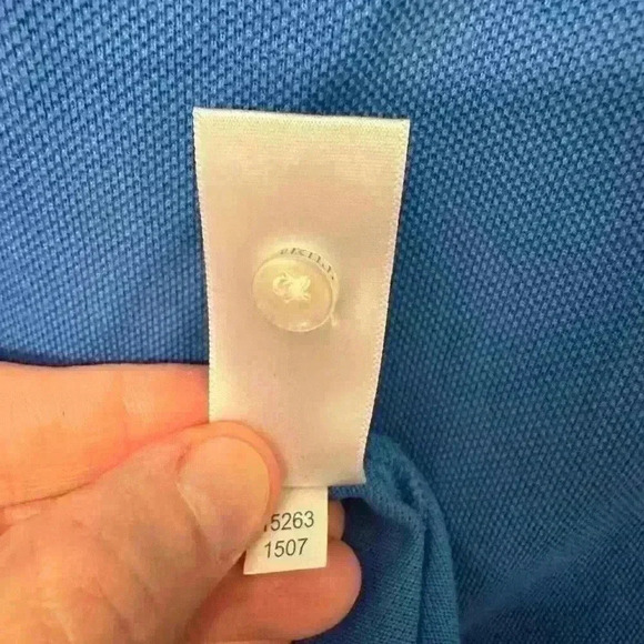 Southern Tide Skipjack Polo Shirt - Bright Blue - Cotton/Spandex Blend - Size XL - Picture 6 of 10